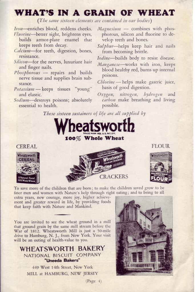 Wheatsworth Advertisement