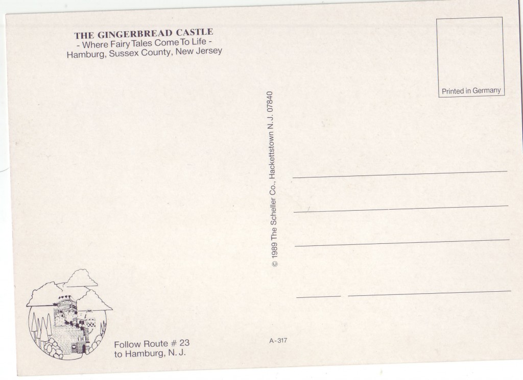 Castle Postcard Back